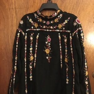 moroccan made flowery top